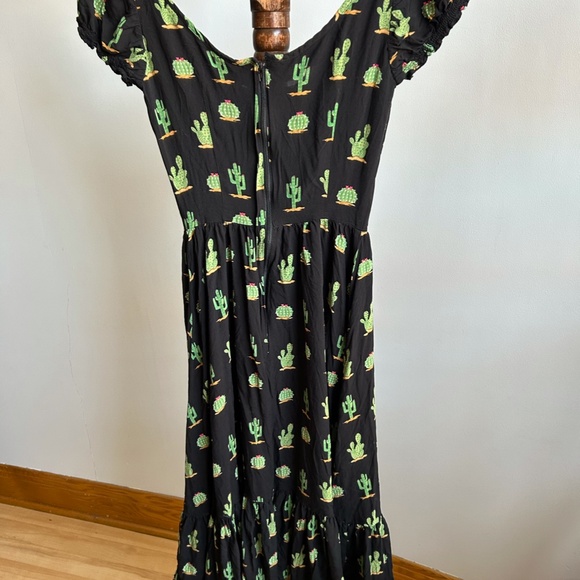 Collectif Carmen Cactus gypsy dress in XXXS / 0 US - Picture 4 of 6